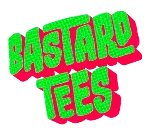 Bastard Tees Logo Round Small Halftone Green